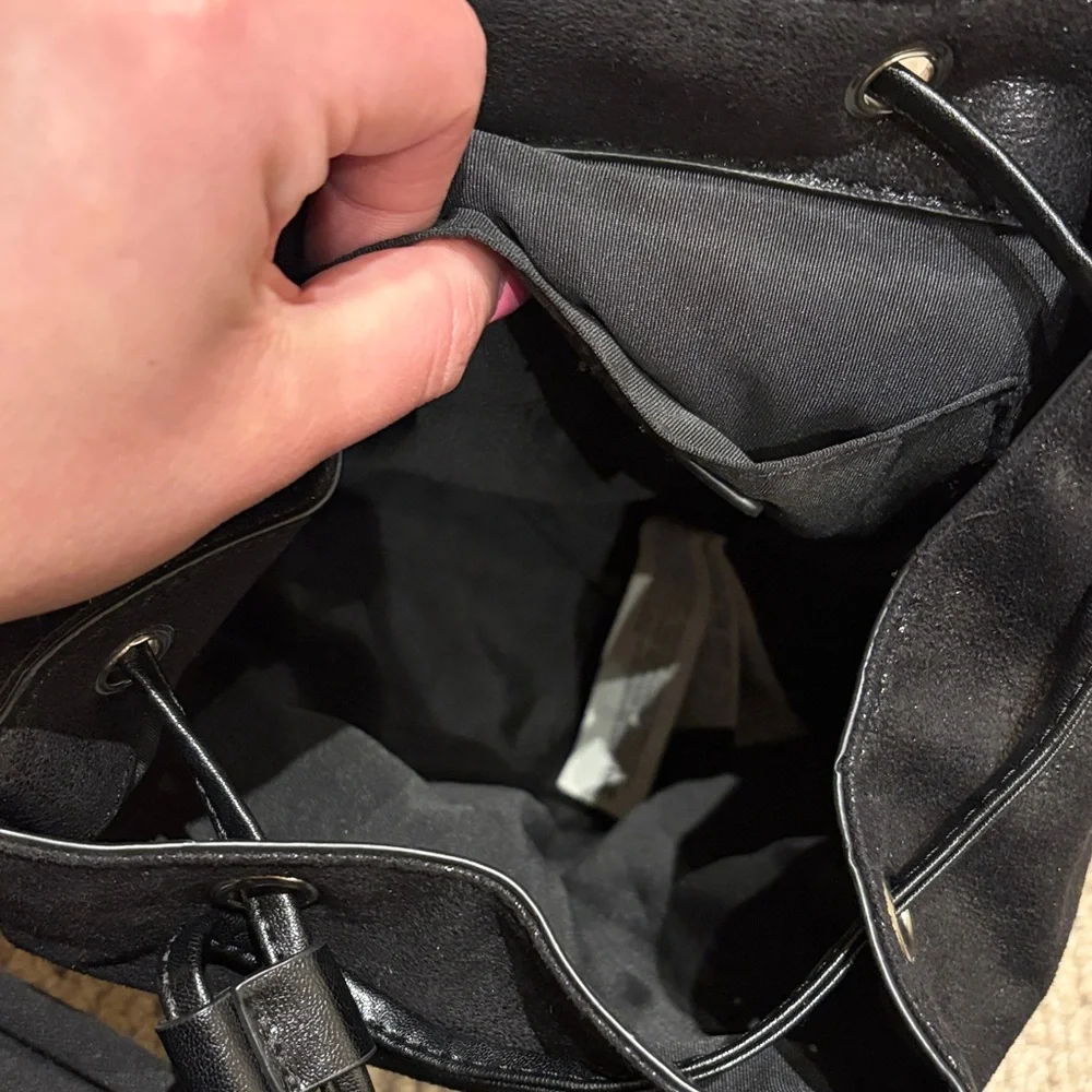 Zara Studded Black Backpack
